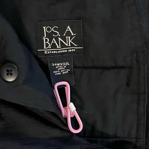 Men Jos.A.Bank Corduroy Black Pants - Picture 5 of 8